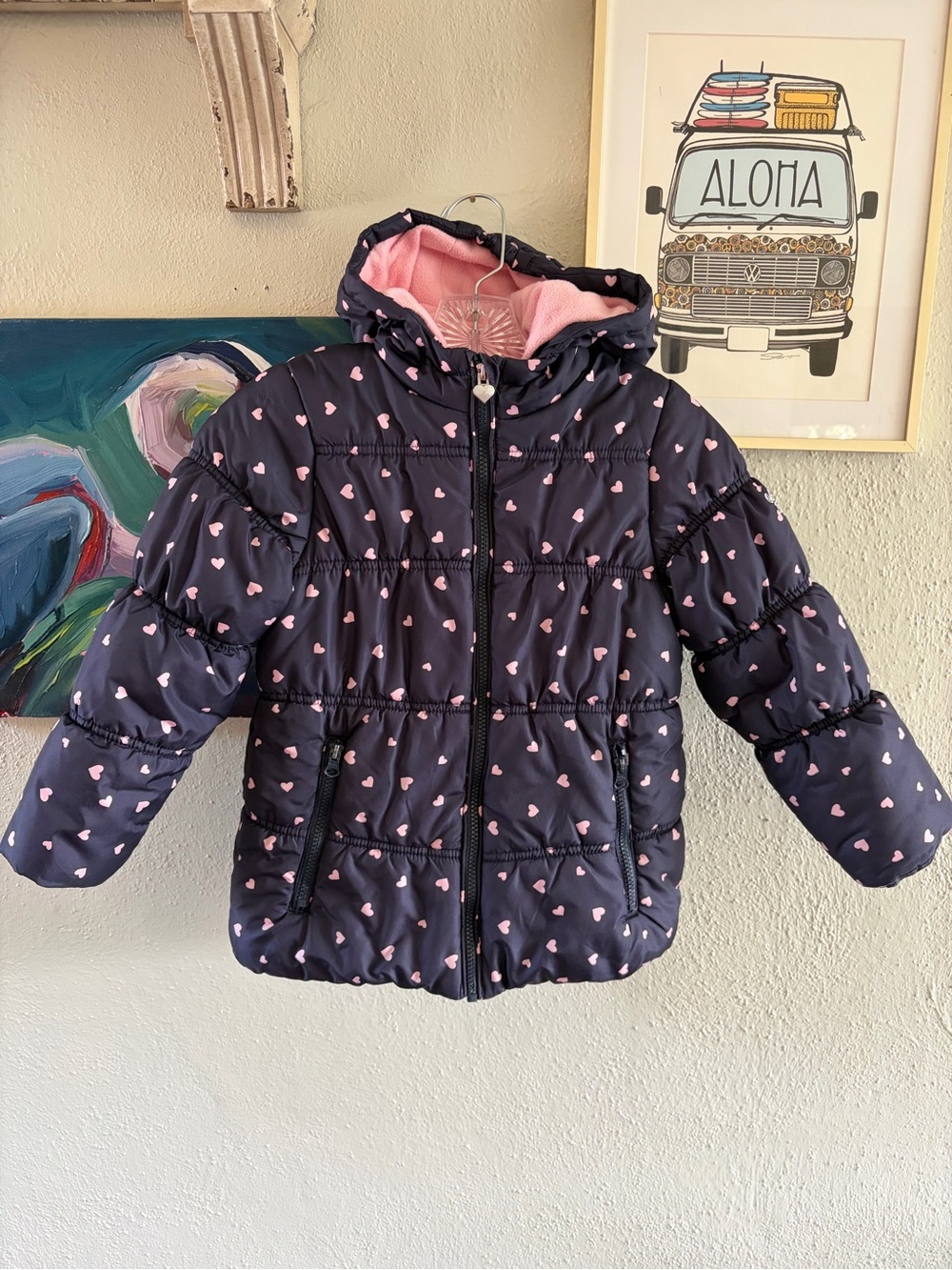 Girls OshKosh B'gosh Navy Puffer Jacket